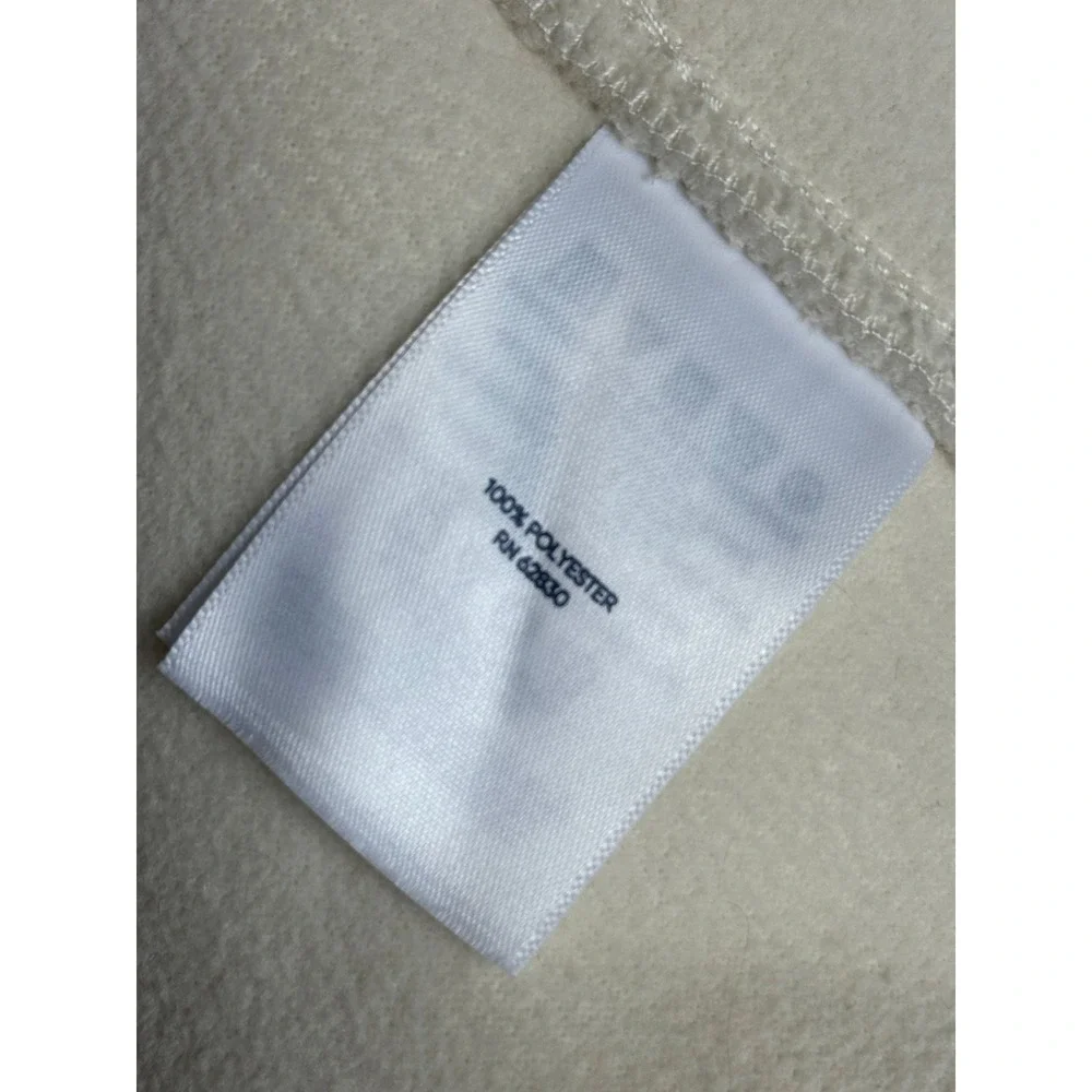 Lands End Women's Off White Heavy Fleece Full Zip Jacket sz 3X (15598) - Picture 9 of 10